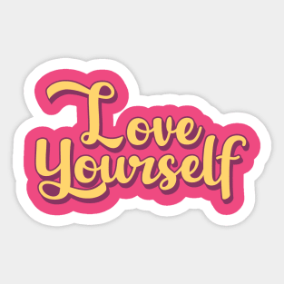 Love Yourself Sticker